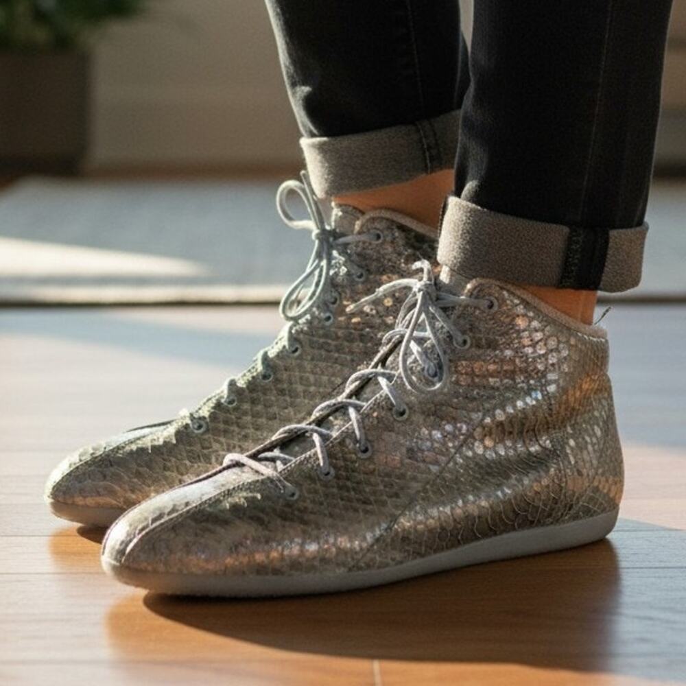 NEW Vintage 1986 Snakeskin Python Sneakers “Snakers” Women's Size 8 RARE!